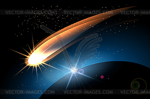 Comet - vector clipart