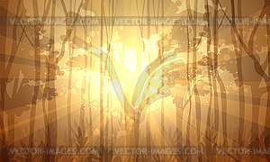 Deep Forest - vector clipart / vector image