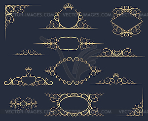 Luxury Decor Elements Set - vector clip art