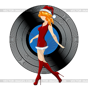 Christmas Party Emblem - vector clipart