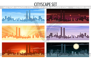 Cityscape Set - vector image