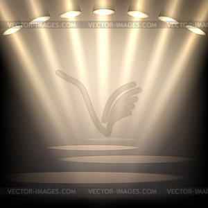 Empty stage background - vector image