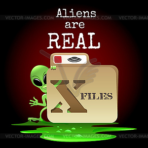 Aliens are Real - vector clip art