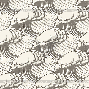 Wave Seamless pattern - vector clipart