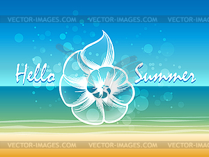 Summer time background - vector clipart