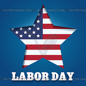 Labor Day Emblem - vector image