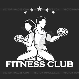 Athletic or Fitness Club Emblem - vector clipart