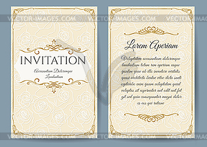 Invitation Card Template - vector image