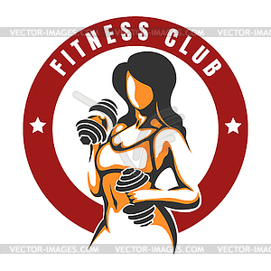Fitness Club Color emblem - vector image