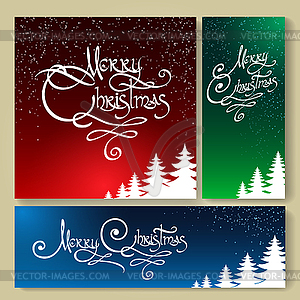 Christmas Holiday Background set - vector image