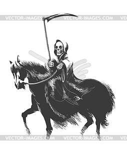 Конь смерти - рисунок в векторе