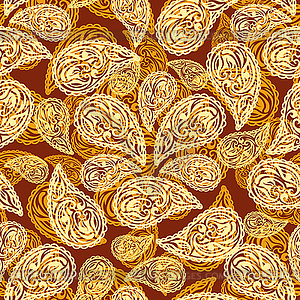 Abstract Floral Seamless Pattern - color vector clipart