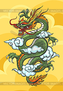 Chinese Dragon Colorful - vector image