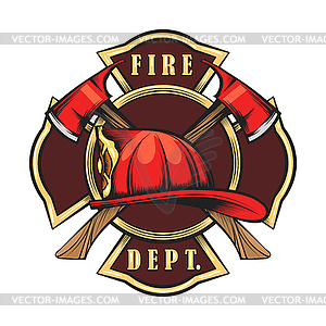 Fire Department Emblem - vector image