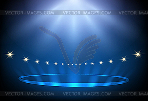 Blue Stage Lighting - vector clipart