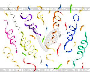 Festive Colorful Confetti Party Decoration Bac - vector image