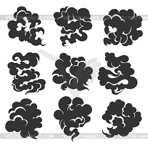 smoke black and white clip art