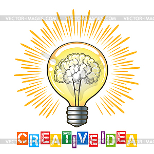 Creative Idea Concept - vector clip art