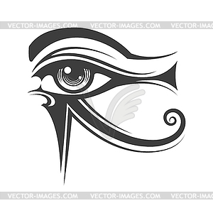 Eye of Horus Ancient Egyptian Symbol Tattoo - vector image