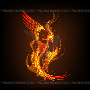 Phoenix Rising of Ashes - vector image