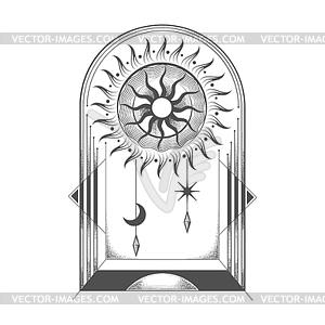 Sun Symbol Solar Sacred Geometry Ancient Esoteric - vector image
