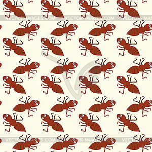 Ornament of ants - vector clipart