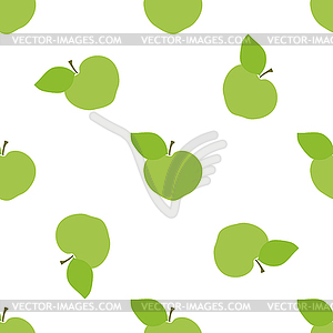 Узор из зеленых яблок - изображение векторного клипарта