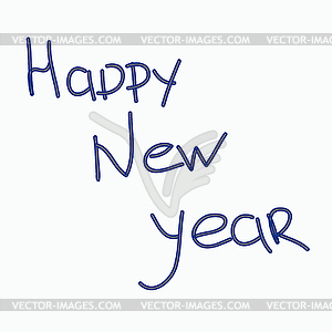 Congratulations to New year - vector image