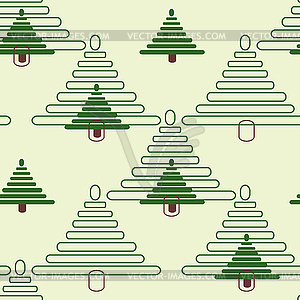 Background firs - vector clipart