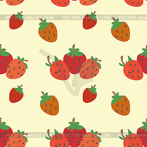 Pattern of strawberries - vector image
