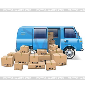 Delivery Minivan - vector image