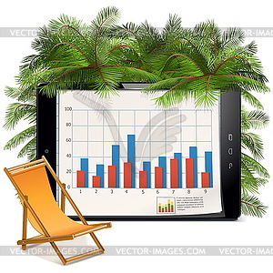 Business and Vacation Concept - vector clipart