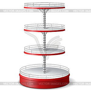 Round Supermarket Shelf - royalty-free vector image