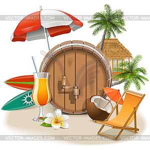 Beach Bar - vector clip art