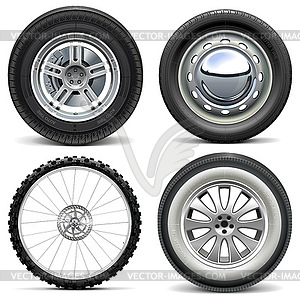 Vehicle Wheels - vector image