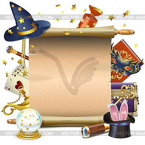 Magic Scroll - royalty-free vector image