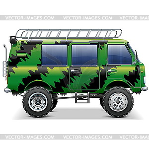 Offroad Travel Car - vector clipart