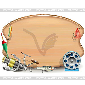 Fishing Board - vector image