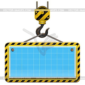 Old Building Frame with Plan - vector image