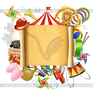 Circus Placard - royalty-free vector image