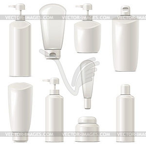 Cosmetic Packaging Icons Set  - vector clip art