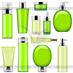 Cosmetic Packaging Icons Set 10 - vector clipart