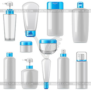 Cosmetic Packaging Icons Set 12 - vector clipart