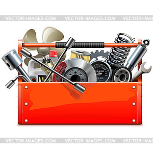 Car parts and accessories Royalty Free Vector Image