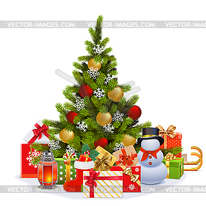 Christmas Fir Tree - vector clipart