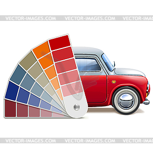 Color Palette for Automobile - vector clipart