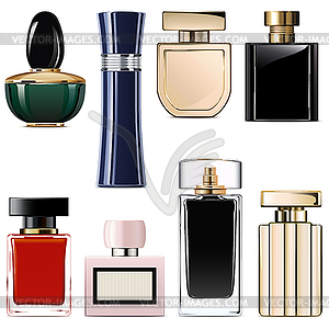 Modern Perfume Icons - vector clipart