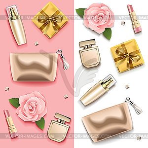 Female Accessories Double Set  - vector clipart