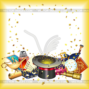 Magic Concept with Star Frame - vector clipart