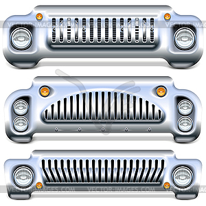 Car Front End - stock vector clipart